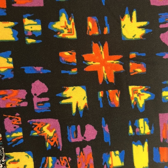 3 piece outfit Large solid black LulaRoe tank top matching OS Leggings set BNWT - Picture 6 of 8